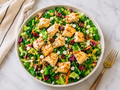 Honey Citrus Chopped Salad with Chicken Breast Bites