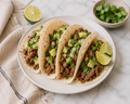 Carnitas Street Tacos with Avocado & Cilantro