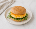 Cheddar Egg Breakfast Sandwich with Arugula