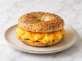 Cheddar Scrambled Egg Everything Bagels