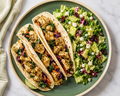 Cilantro Lime Chicken Tacos with Honey Citrus Chopped Salad