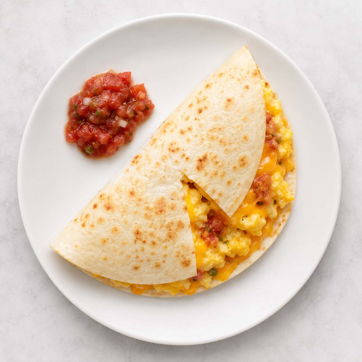 Egg & Cheddar Breakfast Tortilla